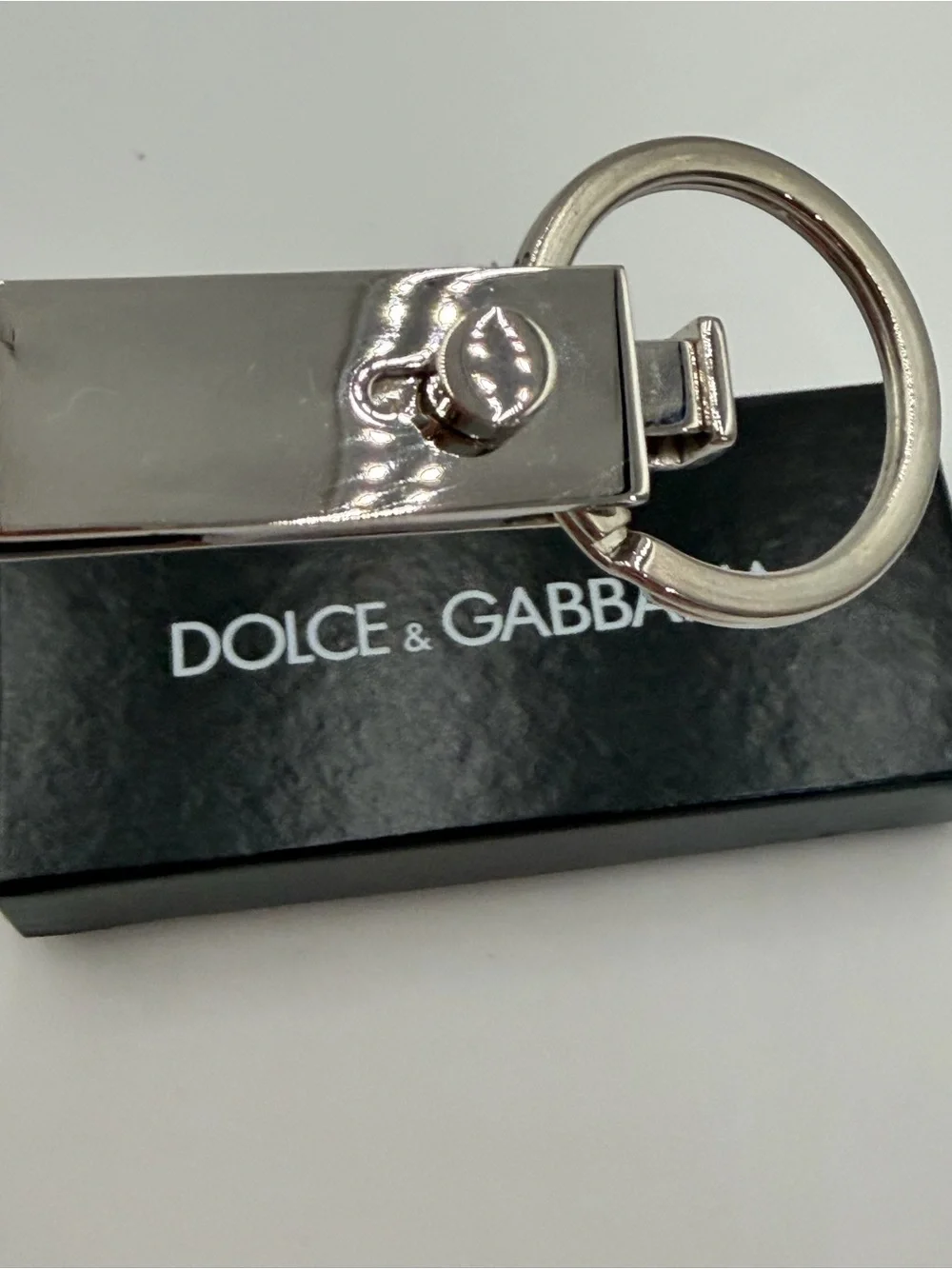 Dolce & Gabbana BP1370 Black Leather Valet Keychain Box Set